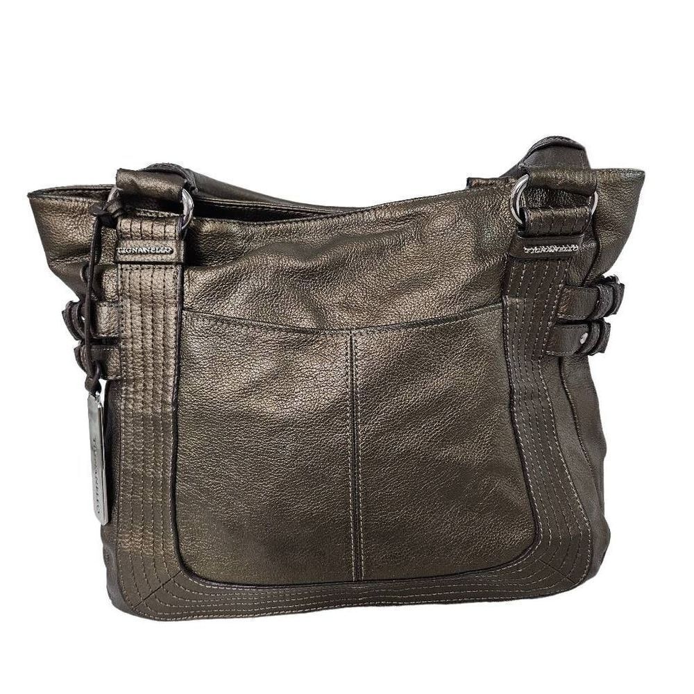 Tignanello metallic gold shoulder bag